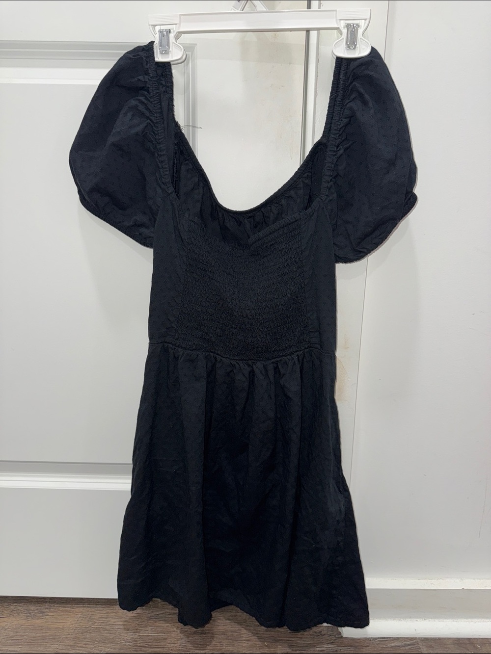 Princess Polly Black Puff-Sleeve Mini Dress